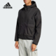 阿迪达斯正品 2025春季 新款 Adidas 男士 连帽训练外套JF3300