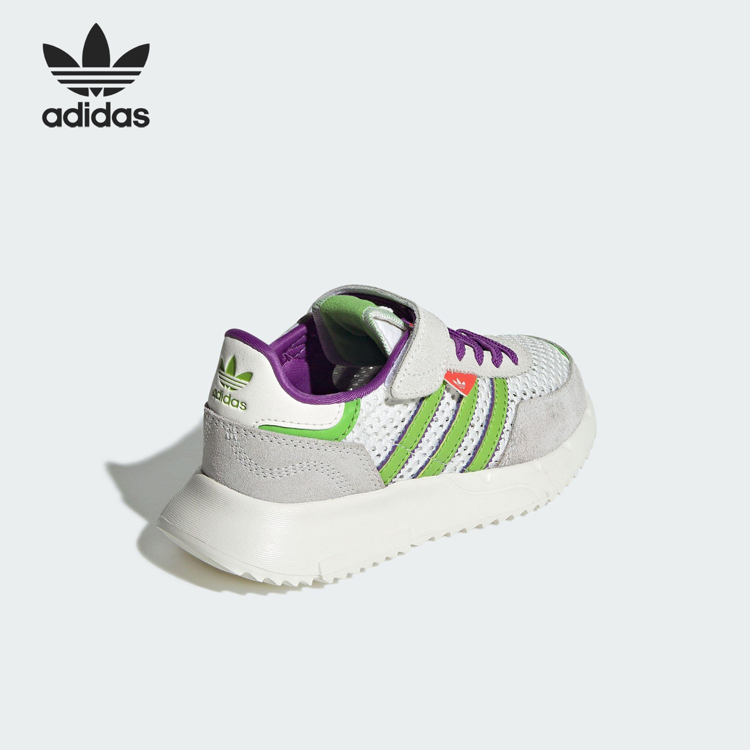 Adidas/阿迪达斯正品三叶草小童魔术贴透气时尚运动鞋JR7997