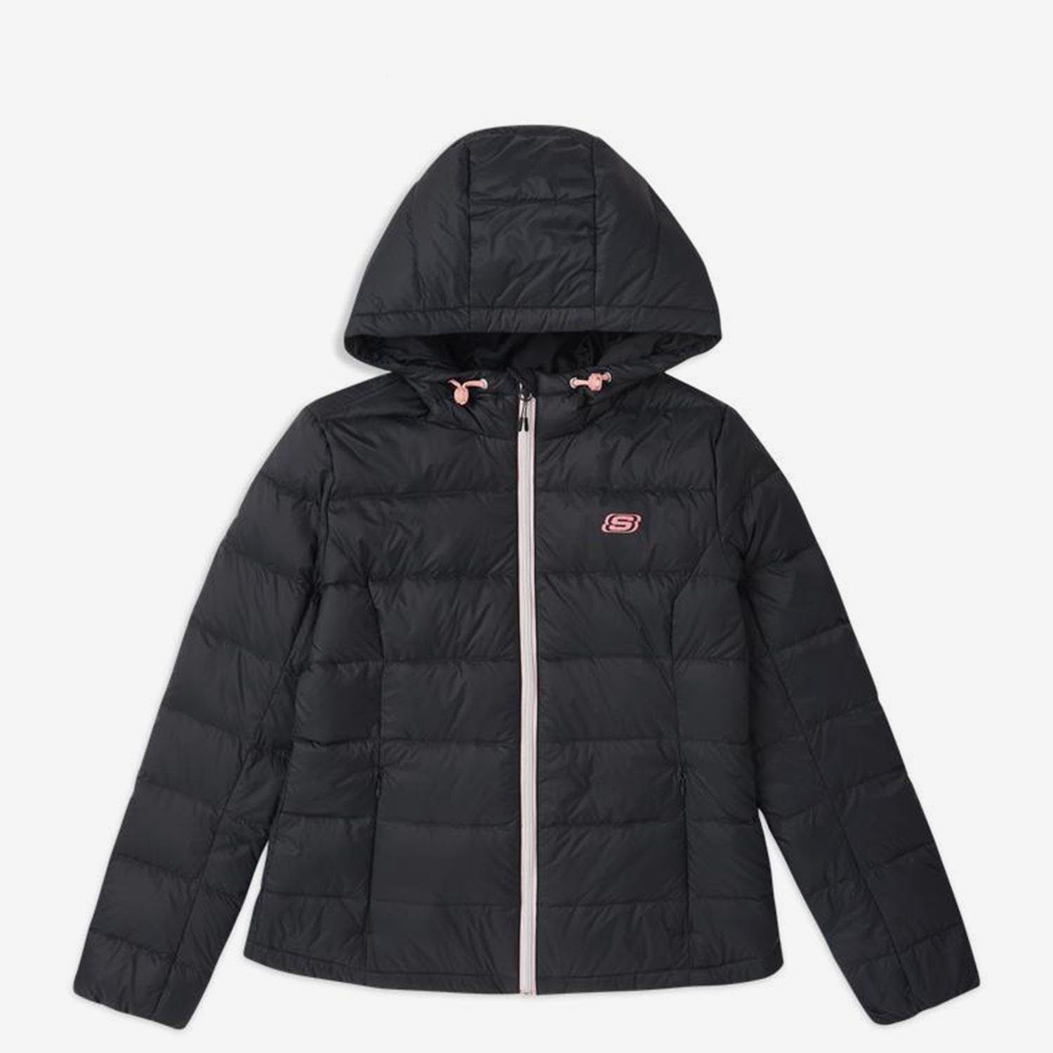 Skechers/斯凯奇正品情侣款女子可收纳轻质保暖羽绒服连帽外套