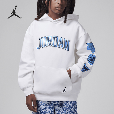 Nike/耐克正品JORDAN大童印花宽松耐穿休闲卫衣HV1594-133