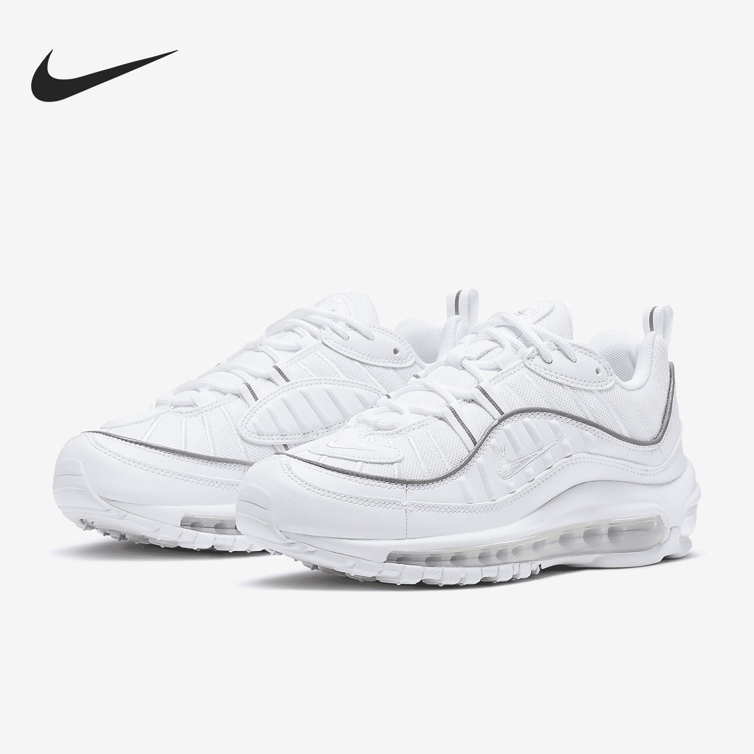 Nike/耐克正品Air Max 98 女士透气回弹简约运动跑步鞋AH6799-114