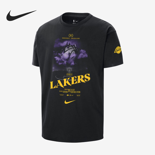 Nike/耐克正品Courtside男士休闲圆领图案透气短袖HJ2686-010