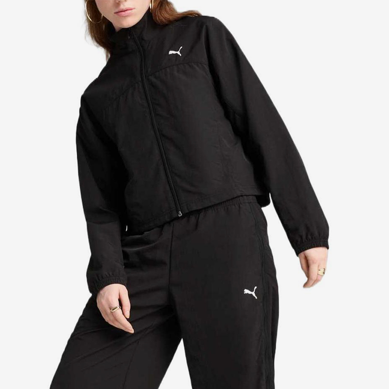 Puma/彪马正品2025春新款女士梭织运动跑步立领外套631917-01