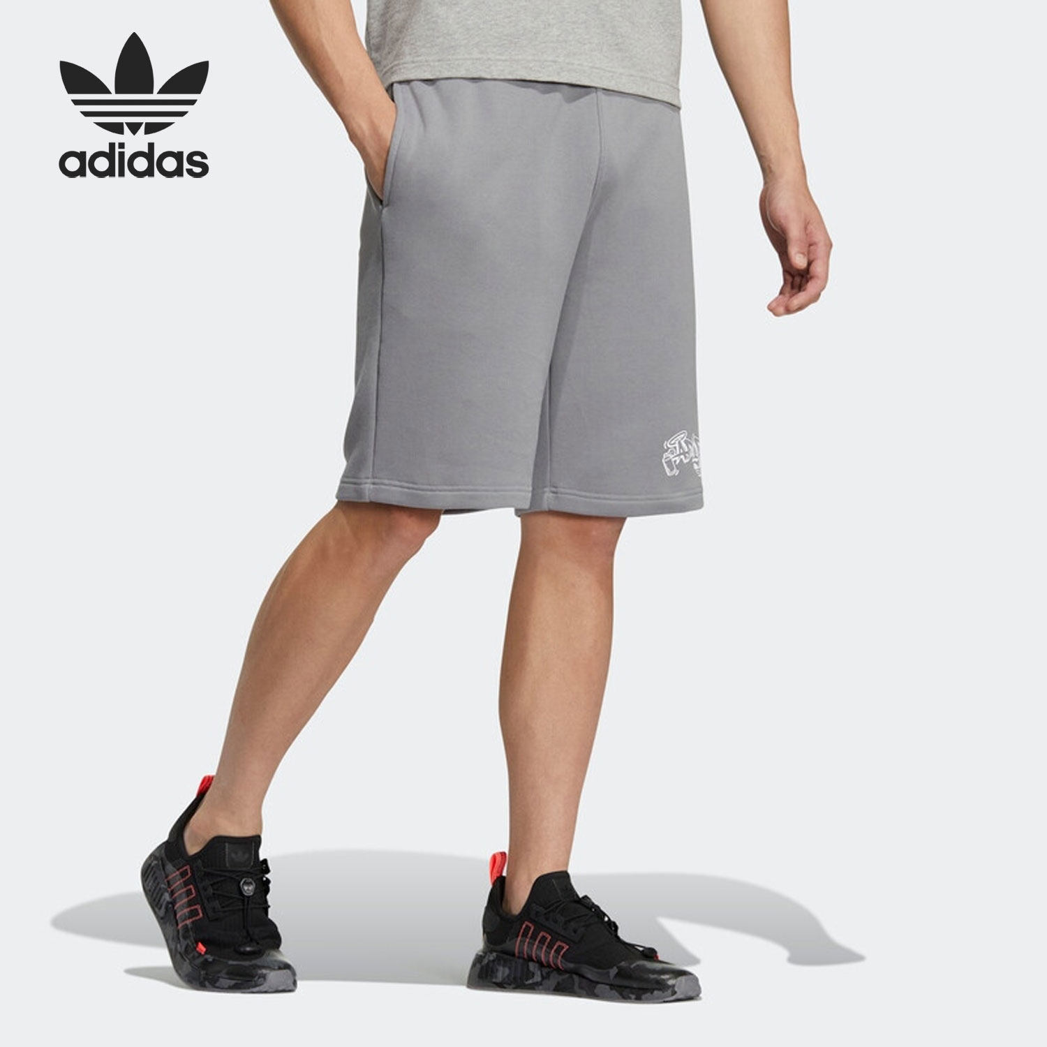 Adidas/阿迪达斯官方正品三叶草夏季男子运动针织跑步短裤H49562