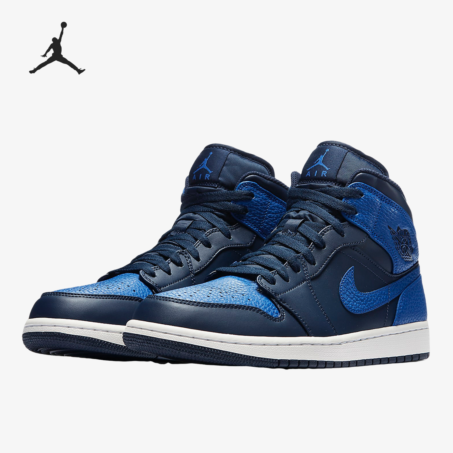 Nike/耐克 正品AIR JORDAN 1 MID 男士复古篮球鞋554724-412