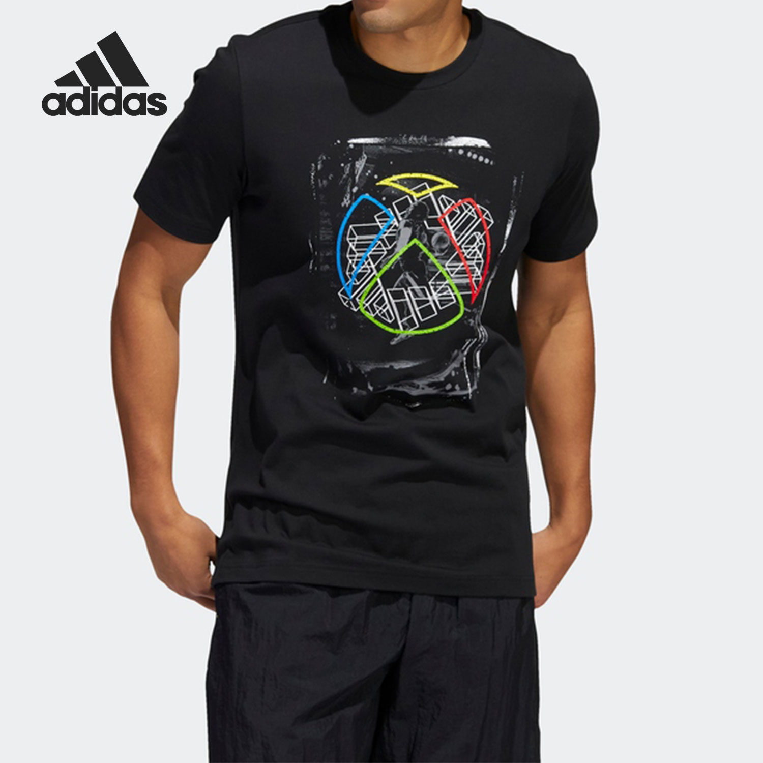 阿迪达斯正品男子短袖