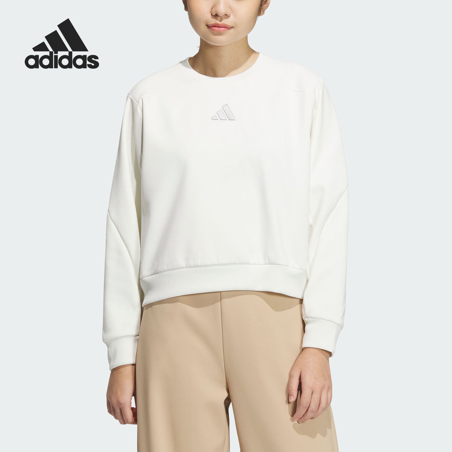 Adidas/阿迪达斯正品MT CREW SWT女士运动休闲套头衫JM8762