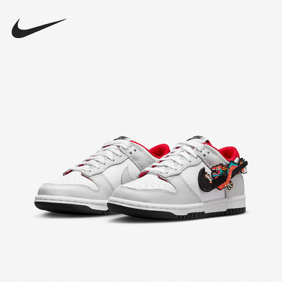 Nike/耐克正品Dunk Low GS女子大童龙年款休闲板鞋FZ5528-101