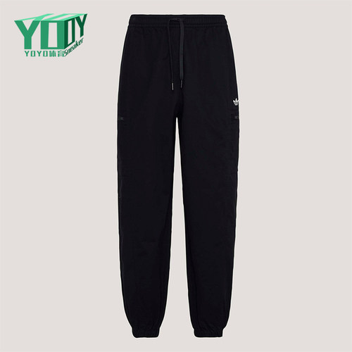 Adidas/阿迪达斯正品三叶草男士系带经典亲肤梭织运动裤KY5771