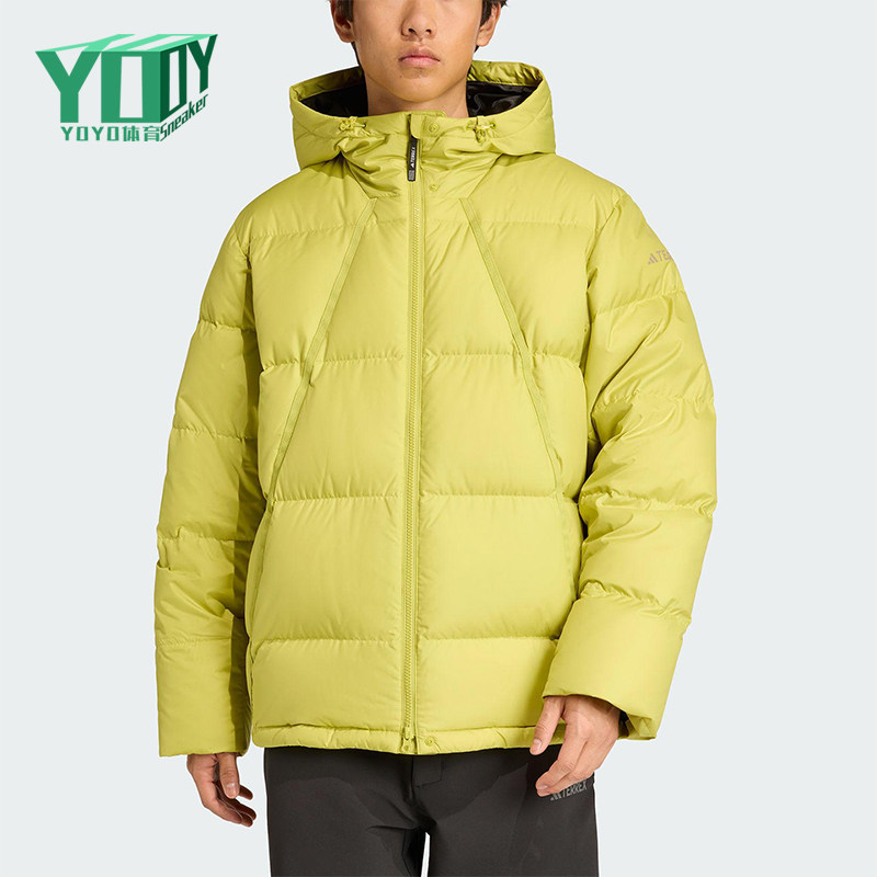 Adidas/阿迪达斯正品GOOSE DOWN JACKET男士经典连帽羽绒服JV6209