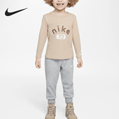 耐克正品 IH0964 秋季 婴童长袖 Nike 保暖套装 新款 T恤和长裤 099