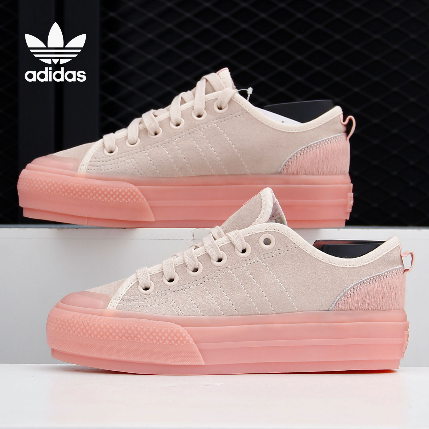 Adidas/阿迪达斯正品三叶草女子NIZZA运动休闲鞋 FW0268