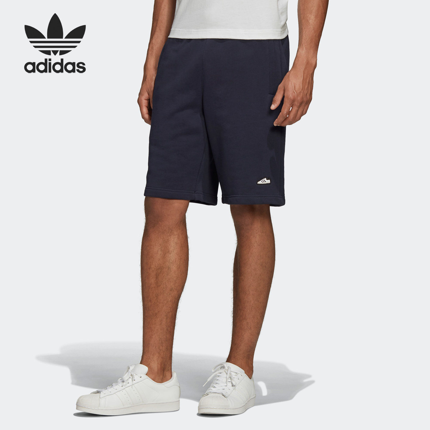 Adidas/阿迪达斯官方正品三叶草男子运动透气休闲针织短裤FM3404