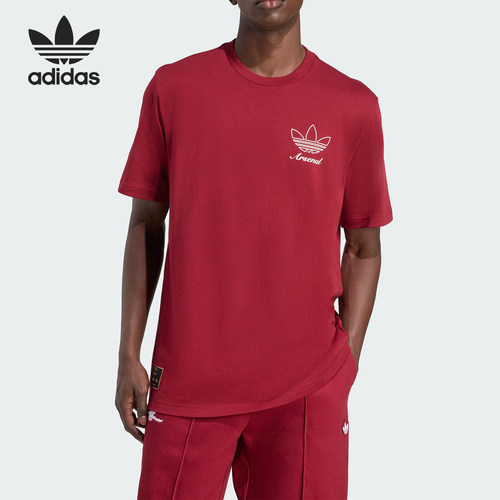 Adidas/阿迪达斯正品三叶草男士针织阿森纳足球运动短袖T恤JM9414