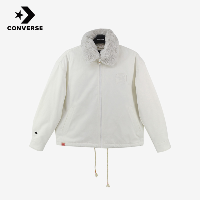 Converse匡威正品春季新款男子休闲运动毛领防风夹克外套10025503