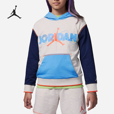 Nike/耐克正品Air Jordan大童运动休闲连帽卫衣DZ9881-110