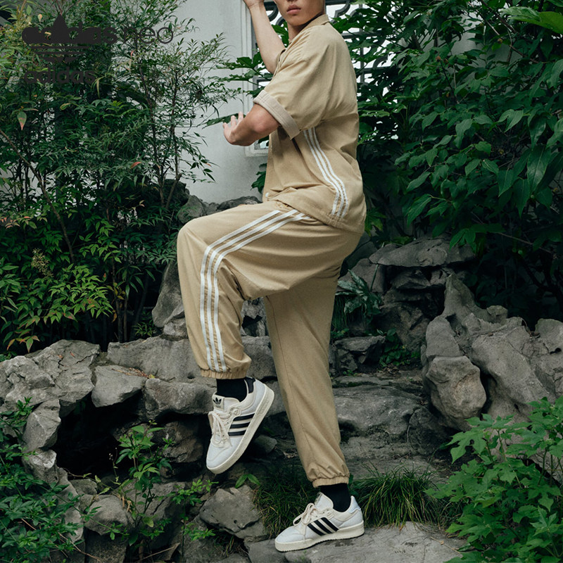 Adidas/阿迪达斯正品三叶草新款男子运动透气梭织长裤IN1009