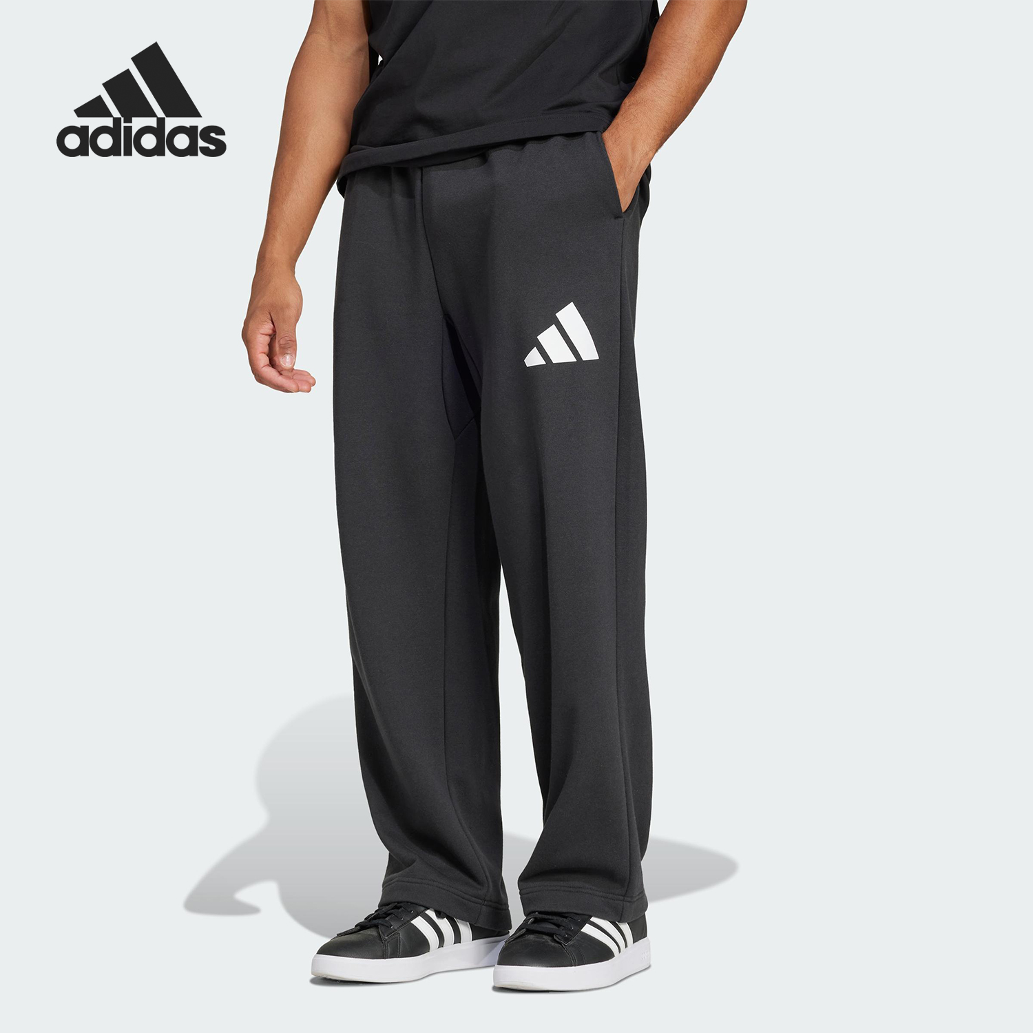Adidas/阿迪达斯正品四季款男士运动户外微喇休闲裤JF3604