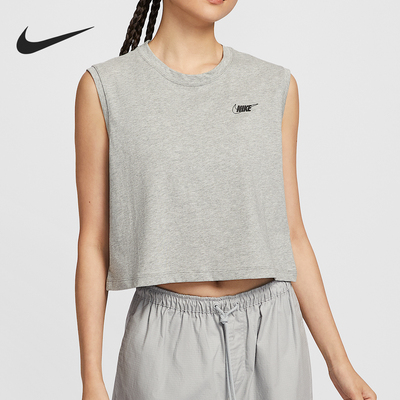 Nike/耐克正品Sportswear短款无袖字母T恤无袖T恤HF9532-063