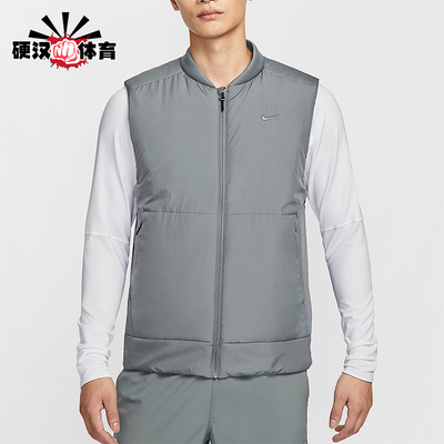 Nike/耐克正品2025冬季款男士刺绣训练运动保暖棉马甲FB7554-084