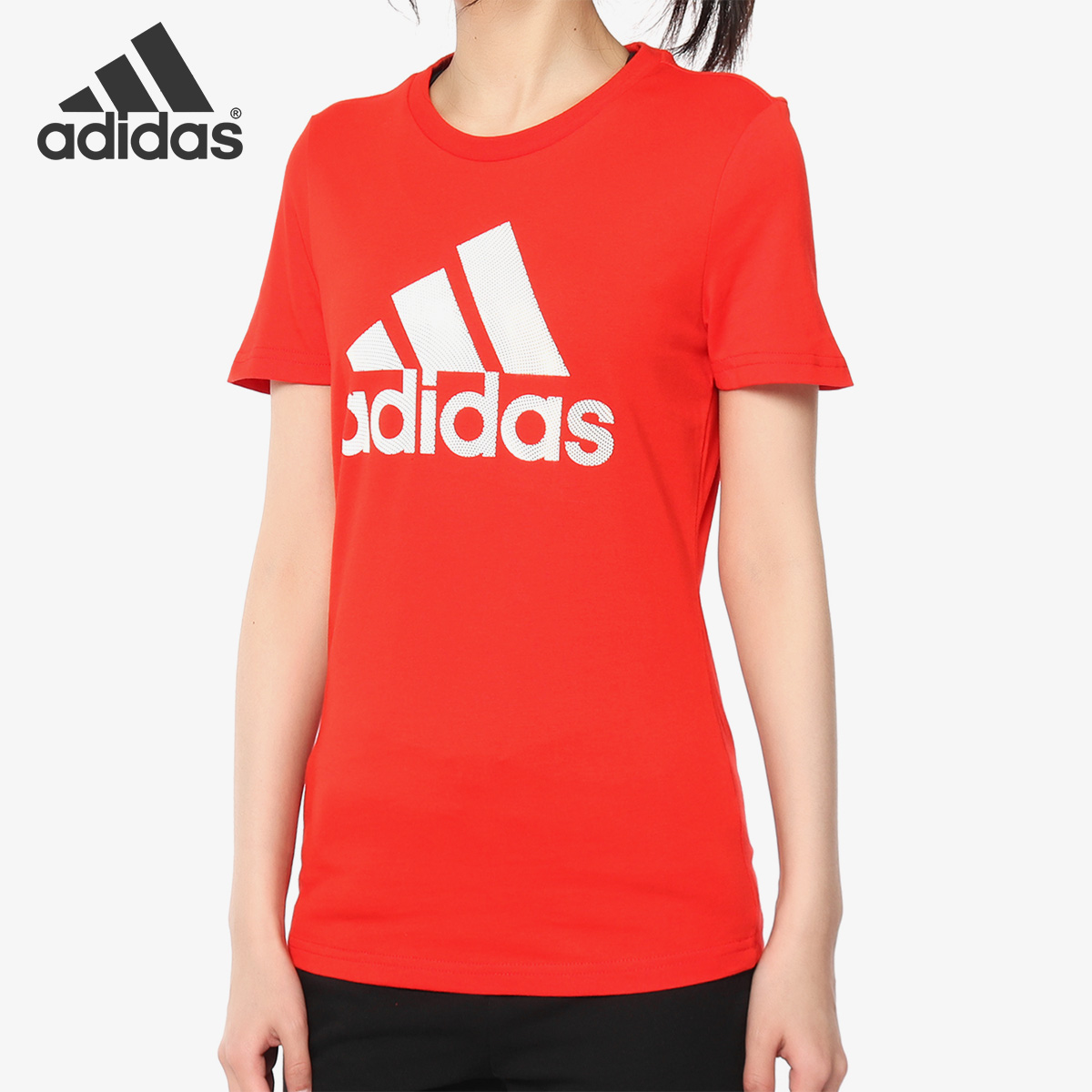 Adidas/阿迪达斯正品夏季新款女子圆领宽松休闲短袖T恤DW5722