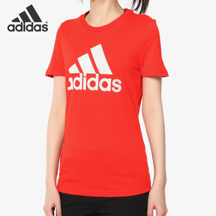 新款 Adidas 阿迪达斯正品 夏季 T恤DW5722 女子圆领宽松休闲短袖
