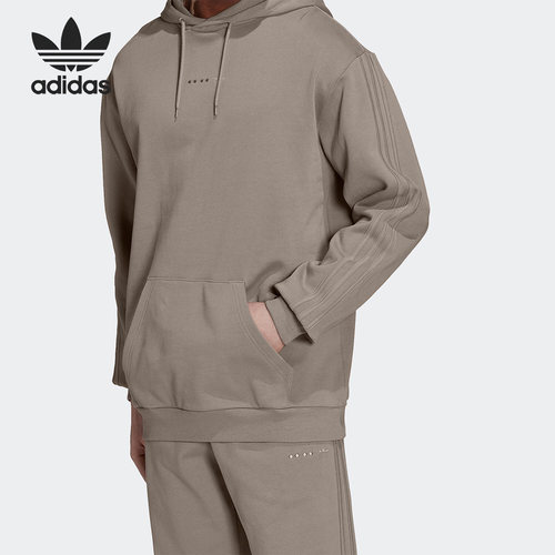 Adidas/阿迪达斯正品三叶草新款男子加绒休闲连帽卫衣HK2726