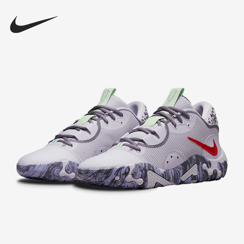 Nike/耐克正品男士织物合成革防滑耐磨低帮篮球鞋DC1974-500