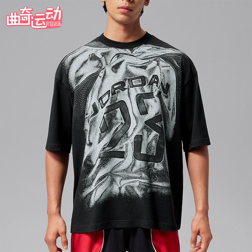 Nike/耐克正品Jordan男士透气套头休闲运动短袖T恤IM7630-010