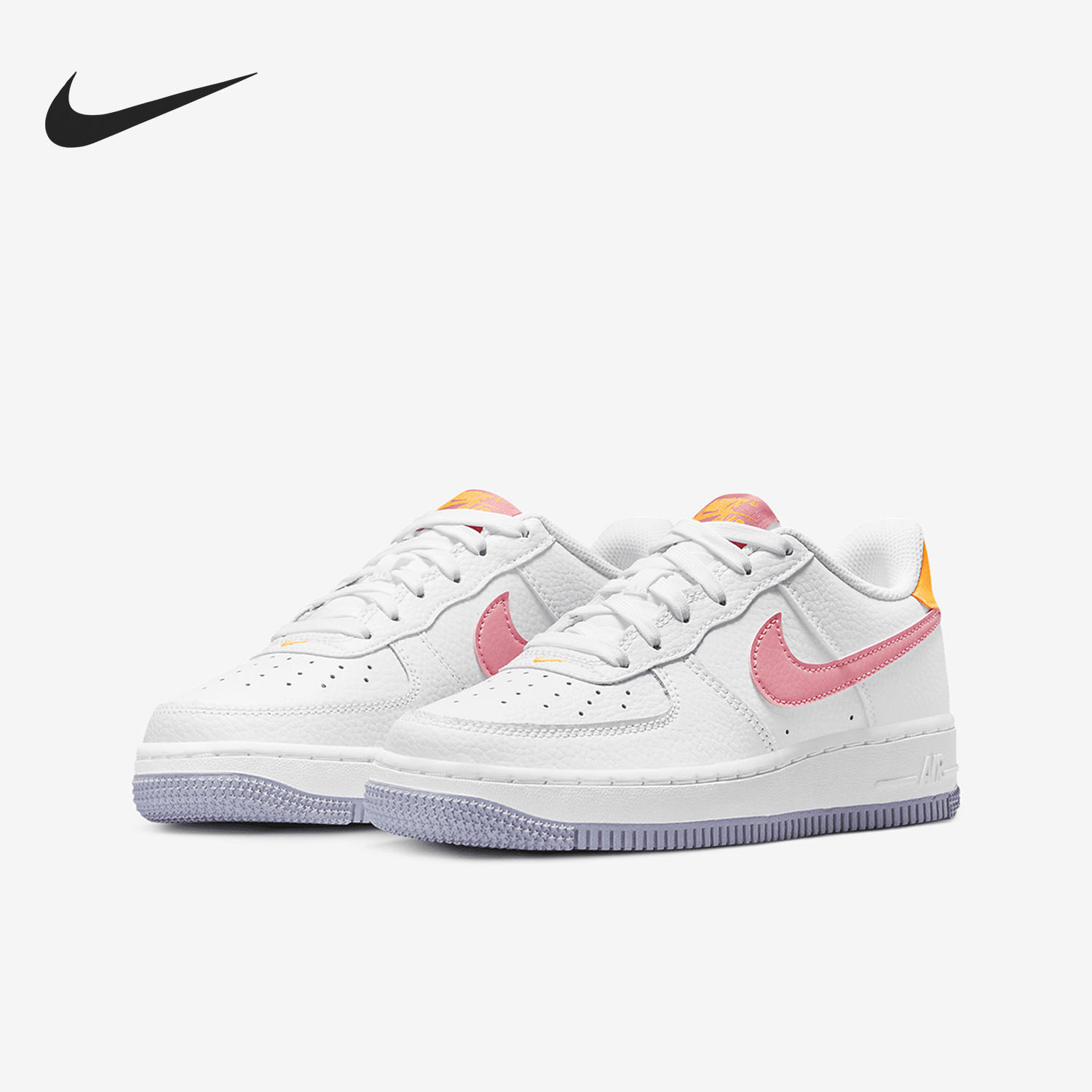 Nike/耐克正品Air Force 1 GS女子大童低帮运动鞋DV7762-100