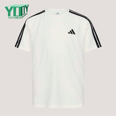 Adidas/阿迪达斯正品夏季儿童透气圆领日常运动轻盈短袖T恤KY8365