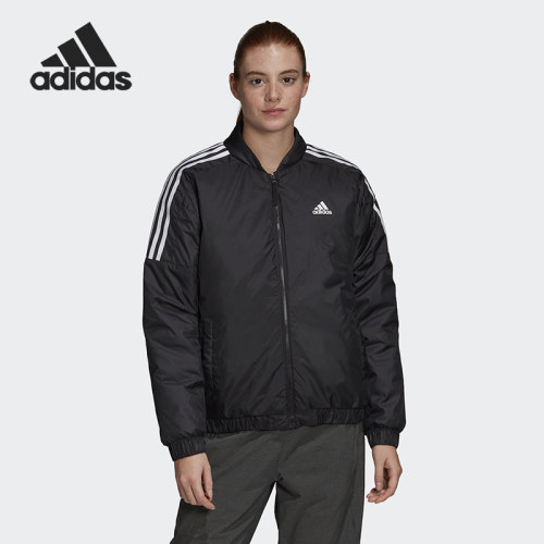 Adidas/阿迪达斯正品女子立领休闲保暖运动训练棉服 GH4580
