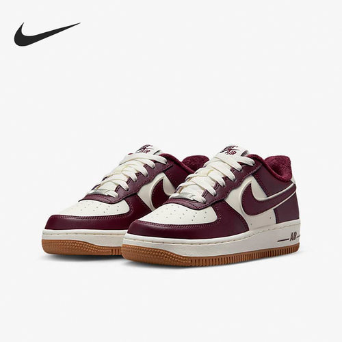 Nike/耐克正品AIR FORCE 1 LV8女子GS大童休闲板鞋DQ5972-100