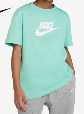 Nike/耐克正品新款大童运动时尚休闲简约圆领短袖FD0928-349
