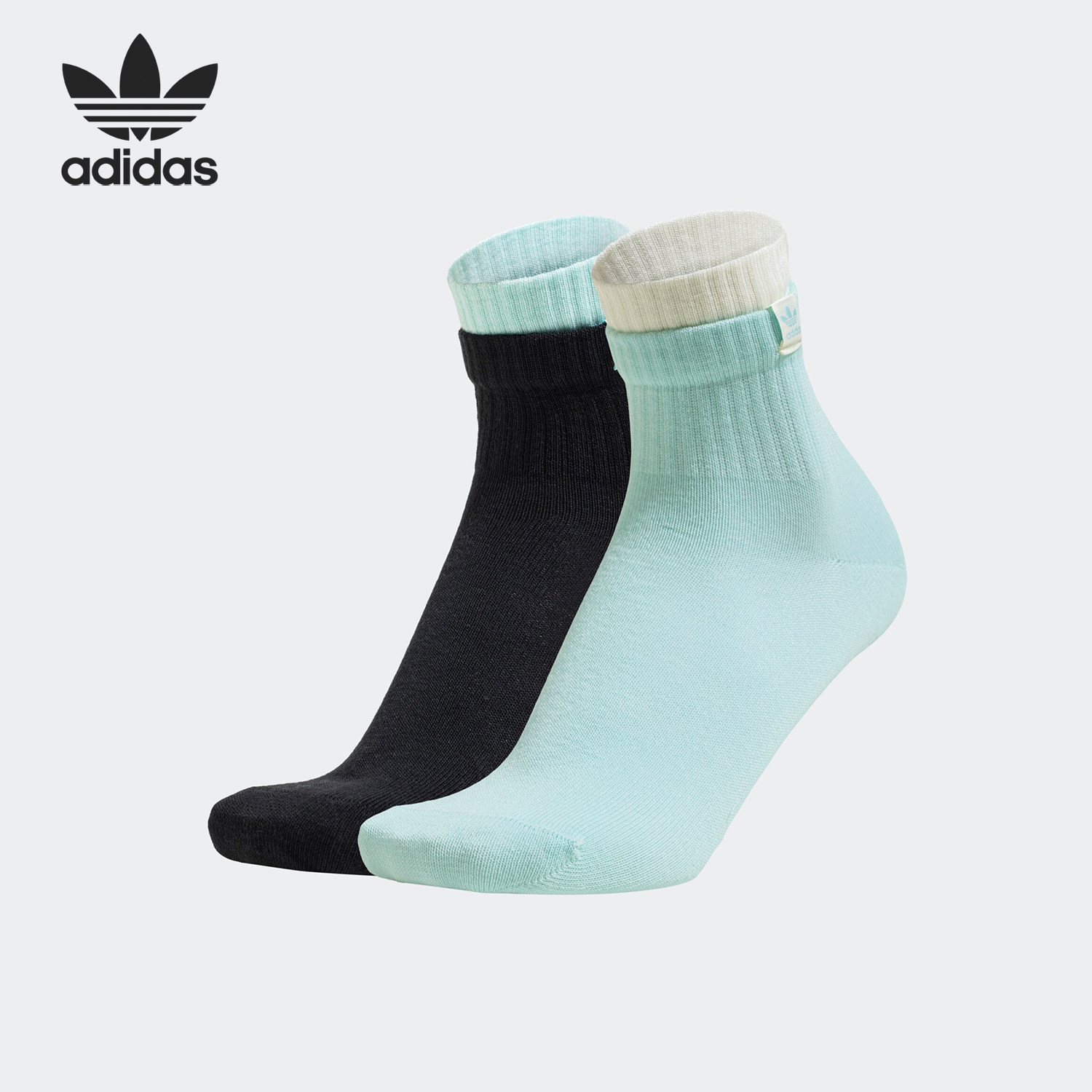 Adidas/阿迪达斯正品MID ANKLE 2PP 男女运动袜两双装JE9283,运动包/户外包/配件,运动袜,淘宝优惠券,粉丝福利购,淘宝优惠卷