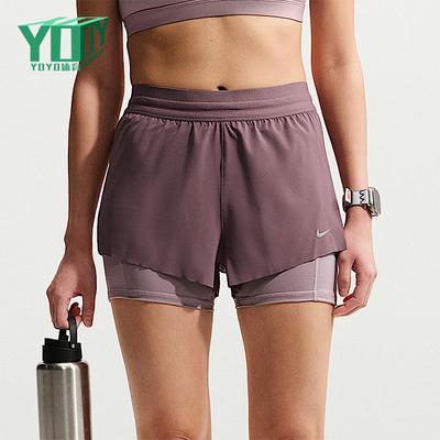 Nike/耐克正品2026年新款女士二合一轻盈经典跑步短裤HJ5377-502