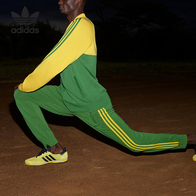 Adidas/阿迪达斯正品三叶草男士束脚时尚透气针织长裤IW1176