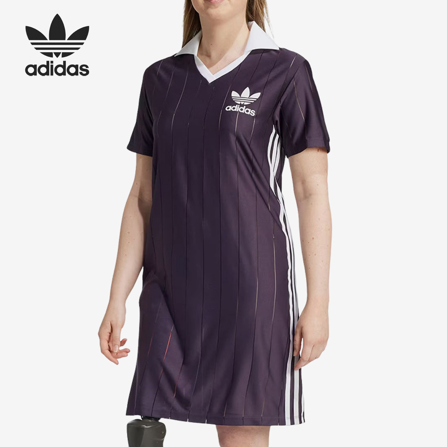 Adidas/阿迪达斯正品三叶草女士宽松休闲运动连衣裙IZ3199