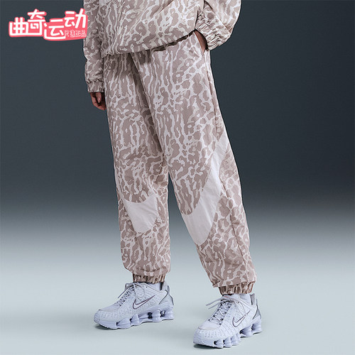 Nike/耐克正品2025秋季款女士日常运动束脚印花长裤IB7267-009