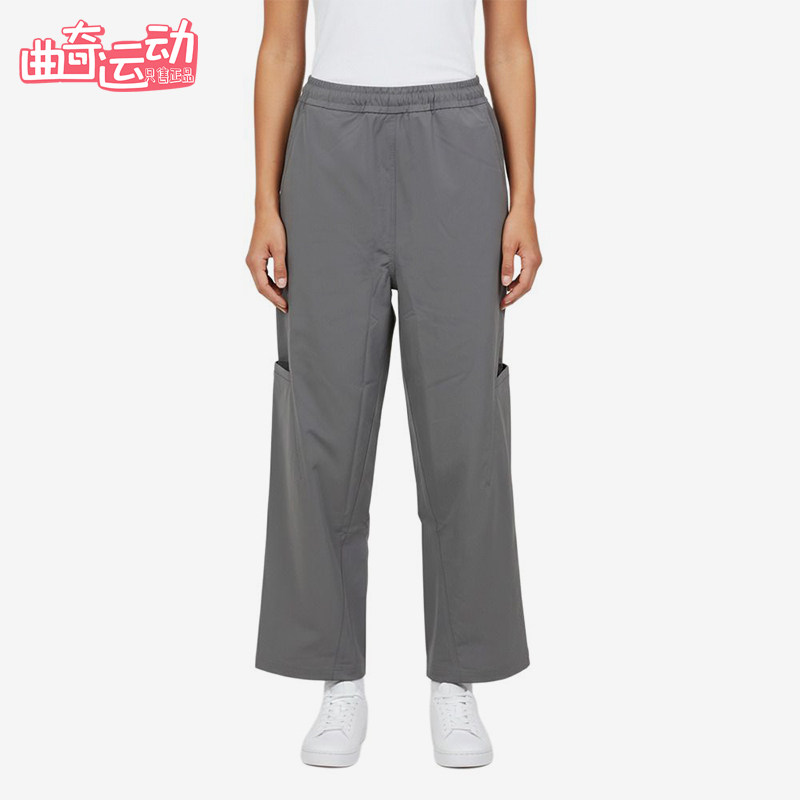 Adidas/阿迪达斯正品纯色中腰松紧休闲裤新款女休闲裤KS0080