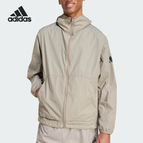 Adidas/阿迪达斯正品新款男士梭织休闲透气宽松外套JF3293