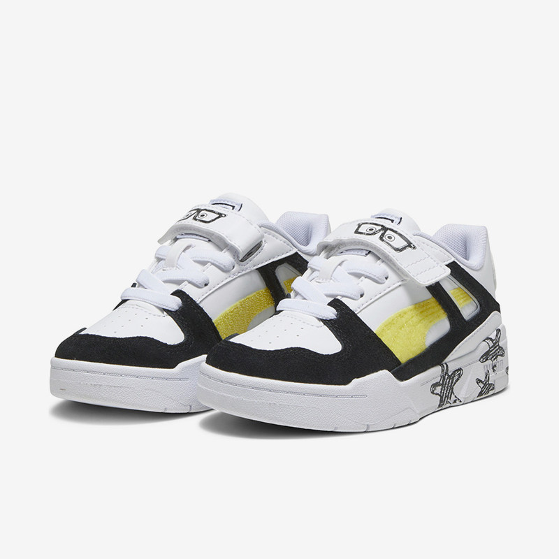 Puma/彪马正品SPONGEBOB儿童海绵宝宝魔术贴休闲鞋393894-01