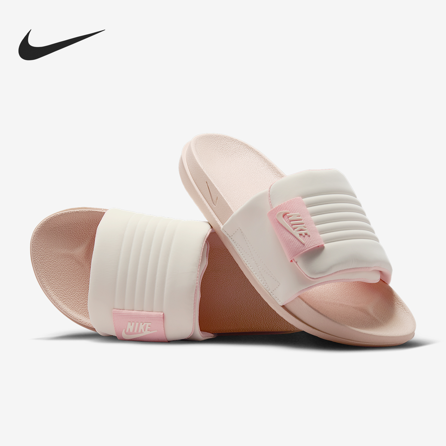 Nike/耐克正品Offcourt女士魔术贴轻便休闲拖鞋DV1033-104