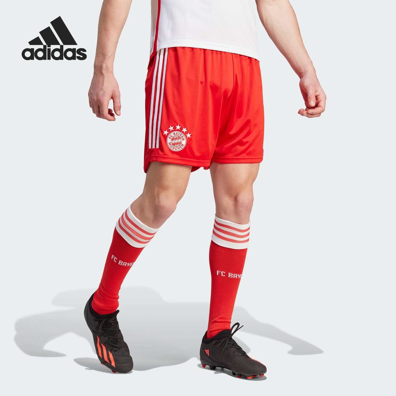 Adidas/阿迪达斯正品夏季男子拜仁主场比赛运动短裤IJ7444