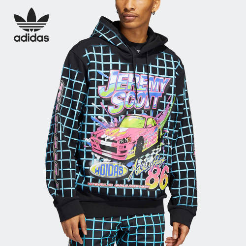 Adidas/阿迪达斯正品三叶草JS RALLY HOODY男女卫衣HG6511