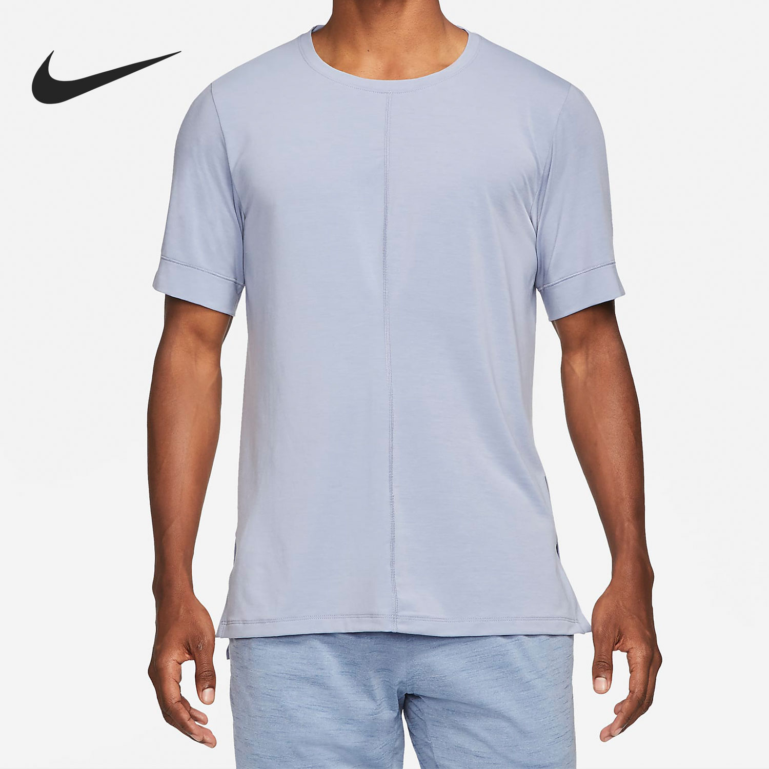 Nike/耐克正品YOGA 瑜伽夏季男子吸汗透气运动短袖T恤 BV4035-519