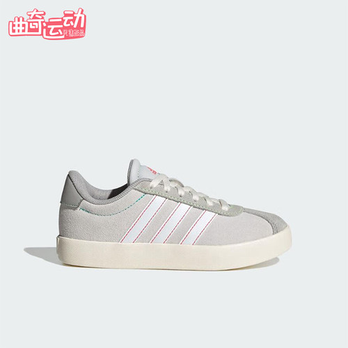 Adidas/阿迪达斯正品2025夏季款女士系带低帮耐磨运动板鞋JS3491