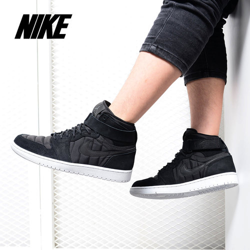 Nike/耐克正品AIR JORDAN 1 HIGH STRAP 乔1 AJ1高帮篮球鞋342132
