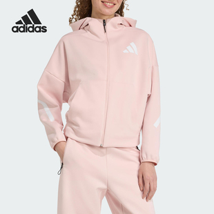Adidas/阿迪达斯正品W Z.N.E. FZ女士针织休闲连帽外套KC7905