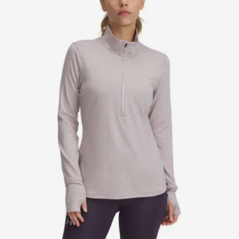 UA/安德玛正品Qualifier女子跑步运动针织立领长袖T恤1379349-009